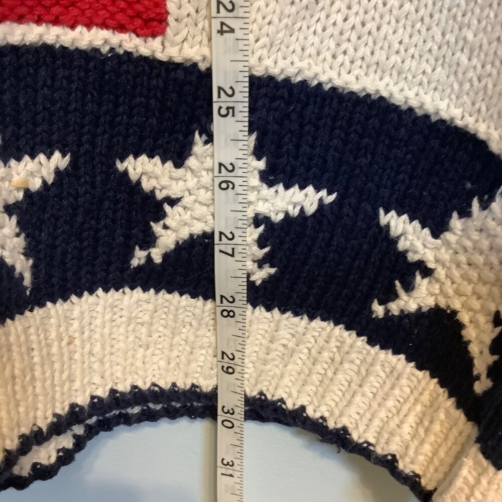 NWT Vintage Stitches in Time 90s Cardigan Women’s 1X Patriotic Granny Core USA - Picture 4 of 12